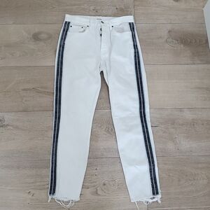 GRLFRND white karolina denim jeans size 26